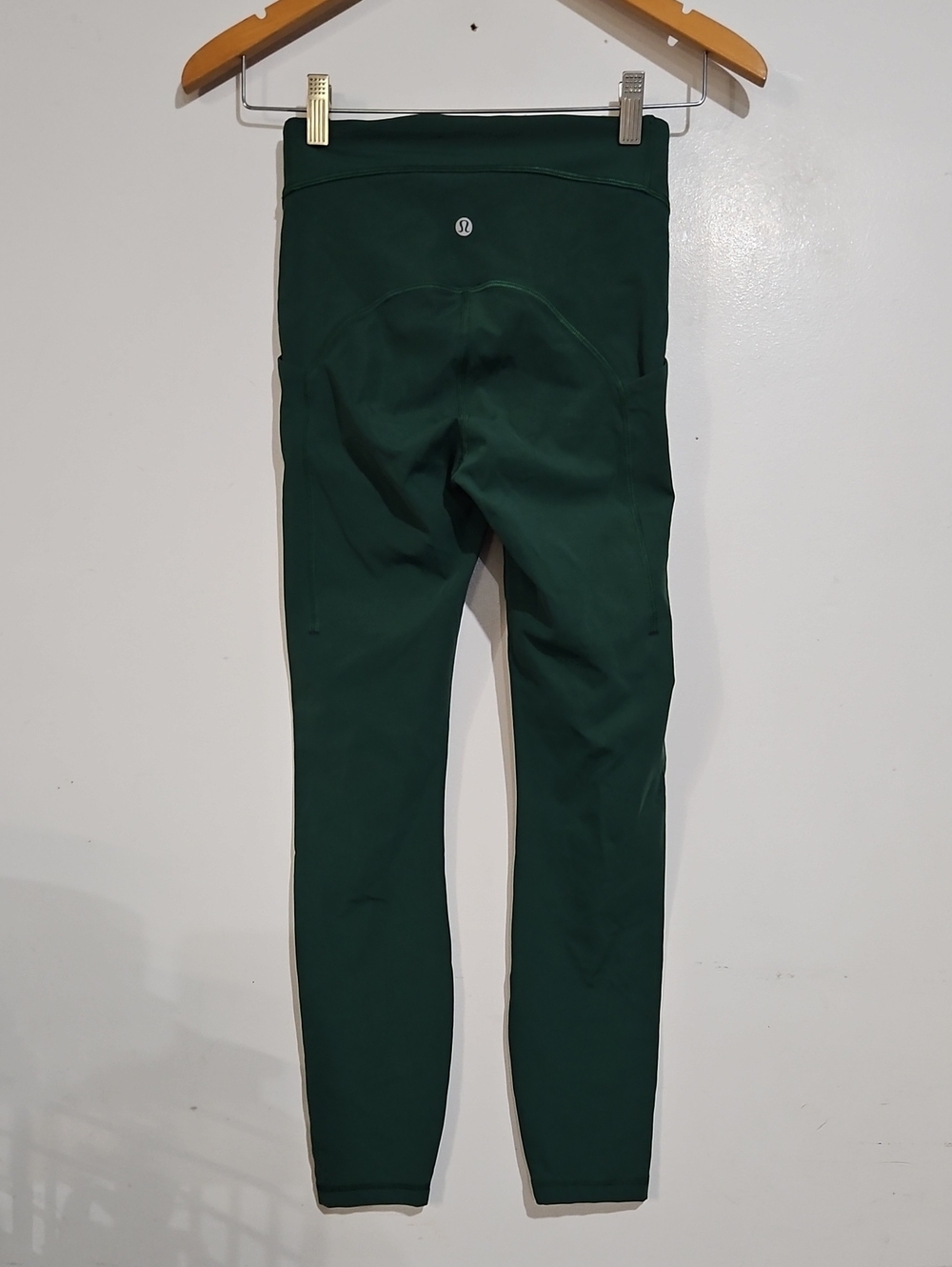 lululemon athletica Womens Dark Green Athletic Leggings Sz 4